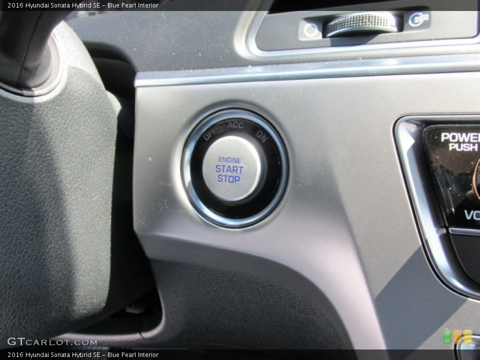 Blue Pearl Interior Controls for the 2016 Hyundai Sonata Hybrid SE #106721725