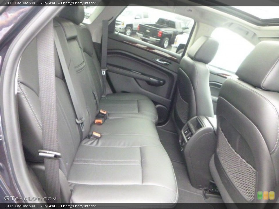 Ebony/Ebony Interior Rear Seat for the 2016 Cadillac SRX Luxury AWD #106727793