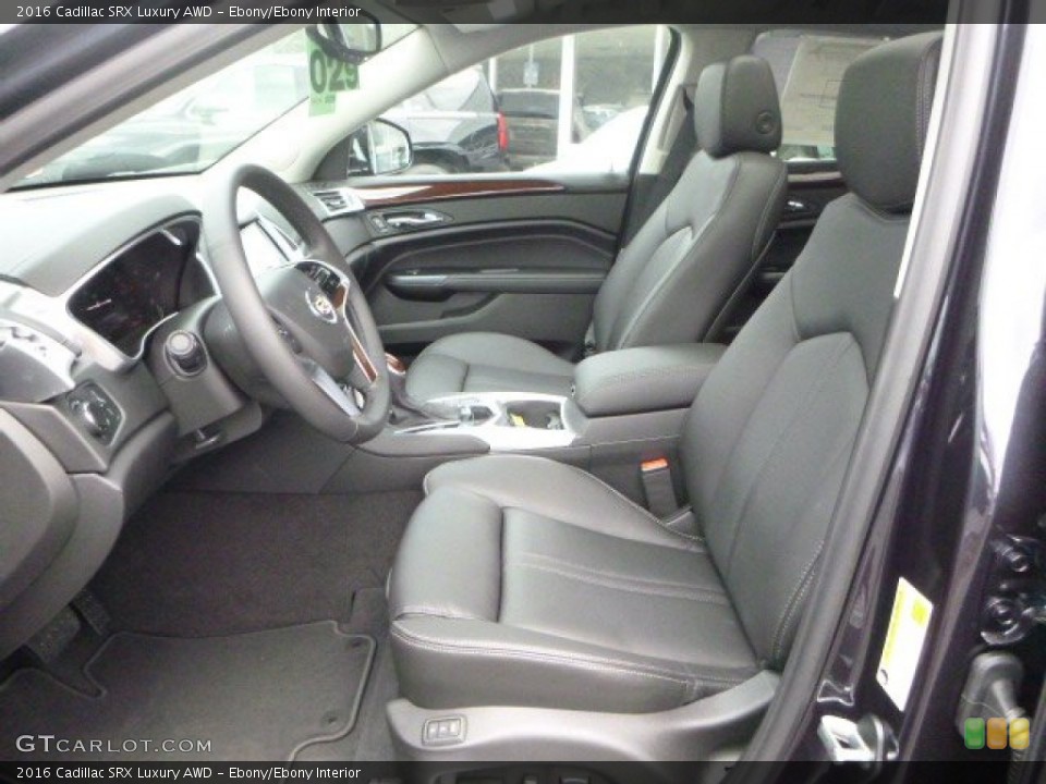 Ebony/Ebony Interior Front Seat for the 2016 Cadillac SRX Luxury AWD #106727884