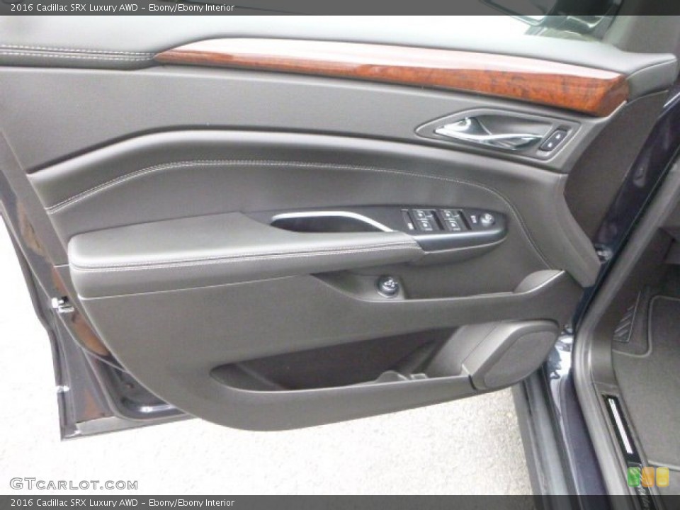 Ebony/Ebony Interior Door Panel for the 2016 Cadillac SRX Luxury AWD #106727905