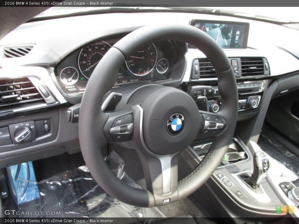 Black Interior Steering Wheel for the 2016 BMW 4 Series 435i xDrive Gran Coupe #106729684