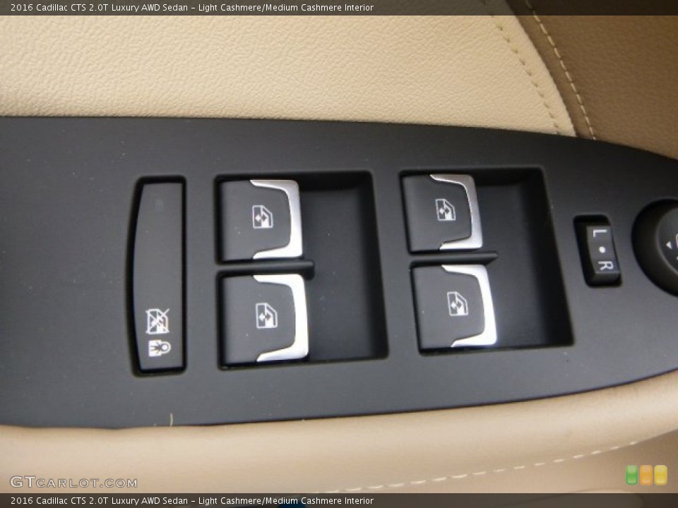 Light Cashmere/Medium Cashmere Interior Controls for the 2016 Cadillac CTS 2.0T Luxury AWD Sedan #106730221