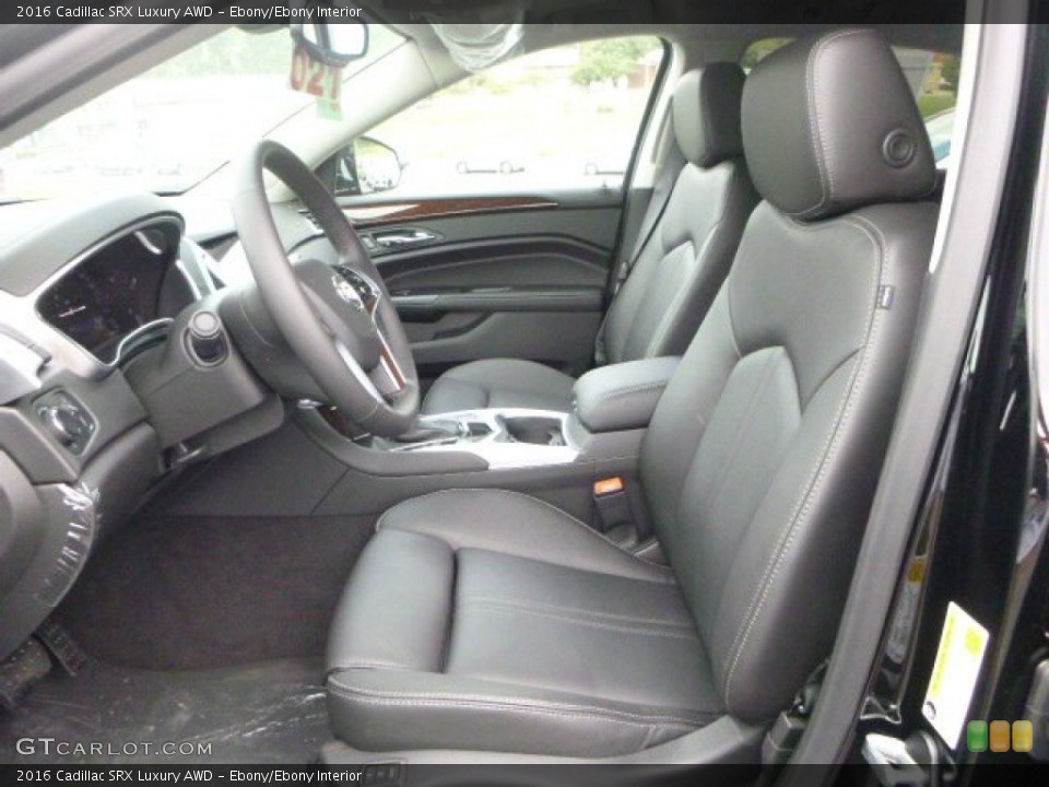 Ebony/Ebony Interior Front Seat for the 2016 Cadillac SRX Luxury AWD #106730539
