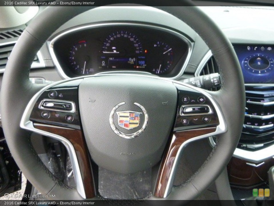 Ebony/Ebony Interior Steering Wheel for the 2016 Cadillac SRX Luxury AWD #106730620