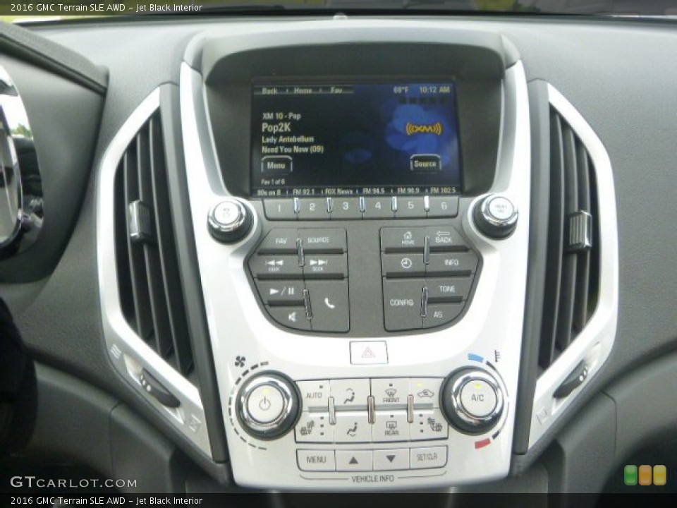 Jet Black Interior Controls for the 2016 GMC Terrain SLE AWD #106740436