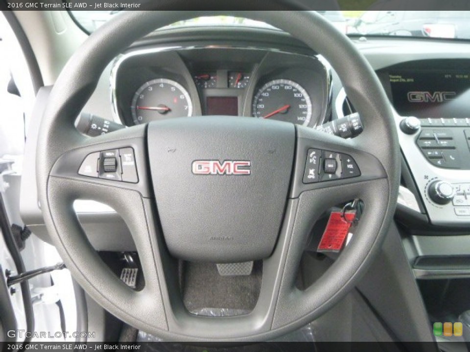 Jet Black Interior Steering Wheel for the 2016 GMC Terrain SLE AWD #106742272