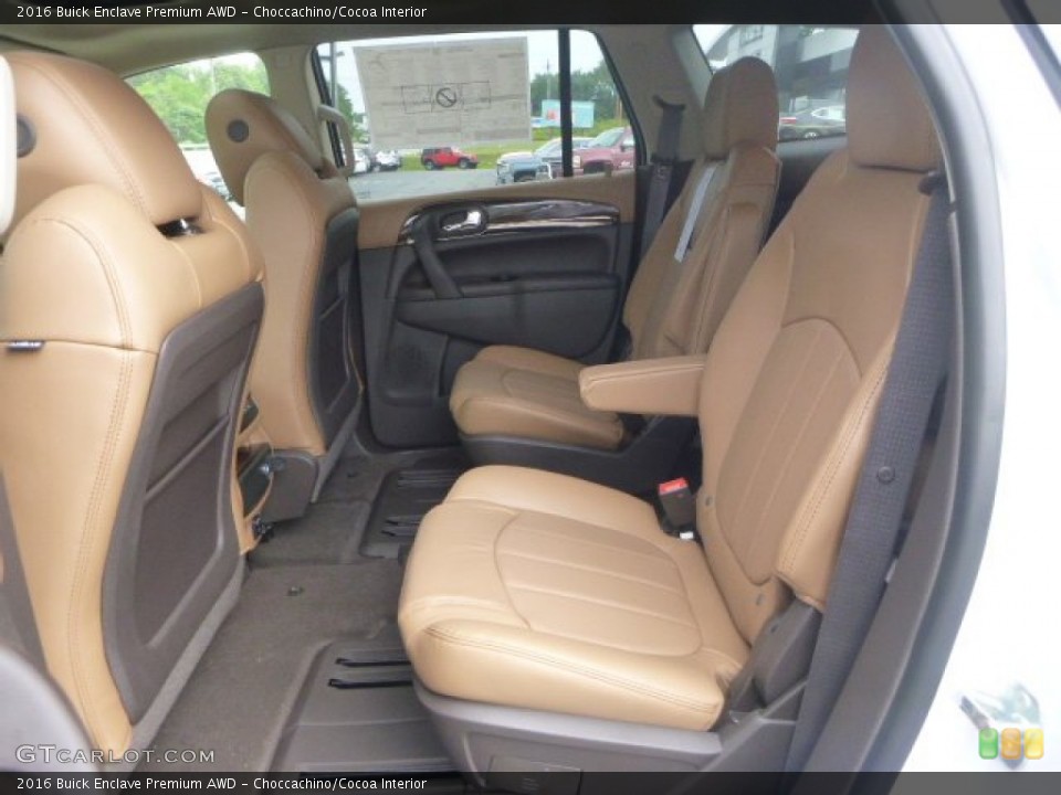 Choccachino/Cocoa Interior Rear Seat for the 2016 Buick Enclave Premium AWD #106743235