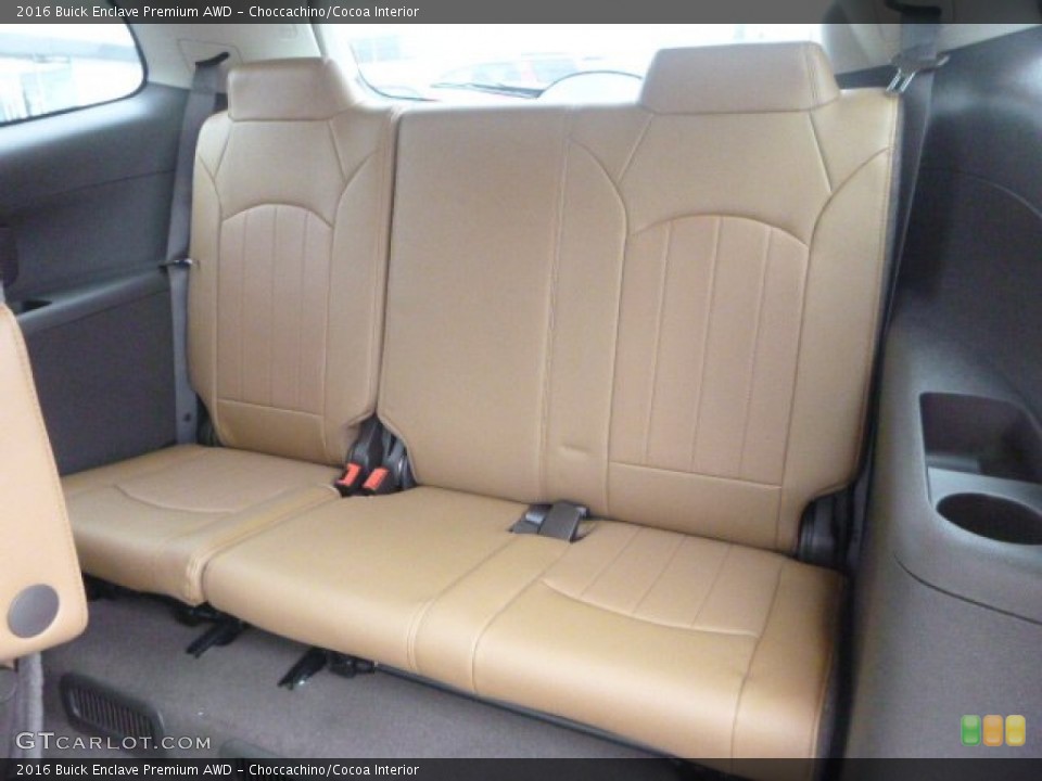 Choccachino/Cocoa Interior Rear Seat for the 2016 Buick Enclave Premium AWD #106743252