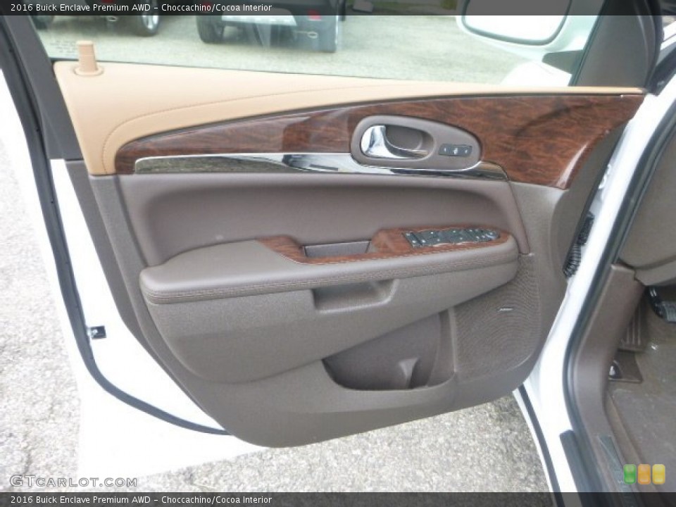 Choccachino/Cocoa Interior Door Panel for the 2016 Buick Enclave Premium AWD #106743430