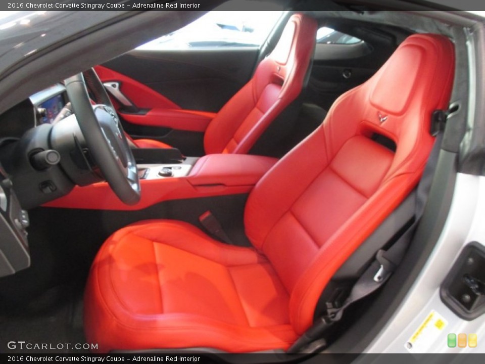 Adrenaline Red Interior Front Seat for the 2016 Chevrolet Corvette Stingray Coupe #106744447