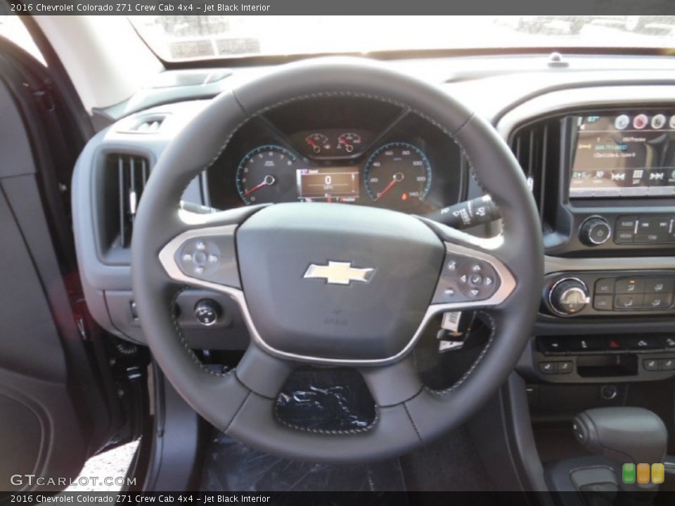 Jet Black Interior Steering Wheel for the 2016 Chevrolet Colorado Z71 Crew Cab 4x4 #106748956