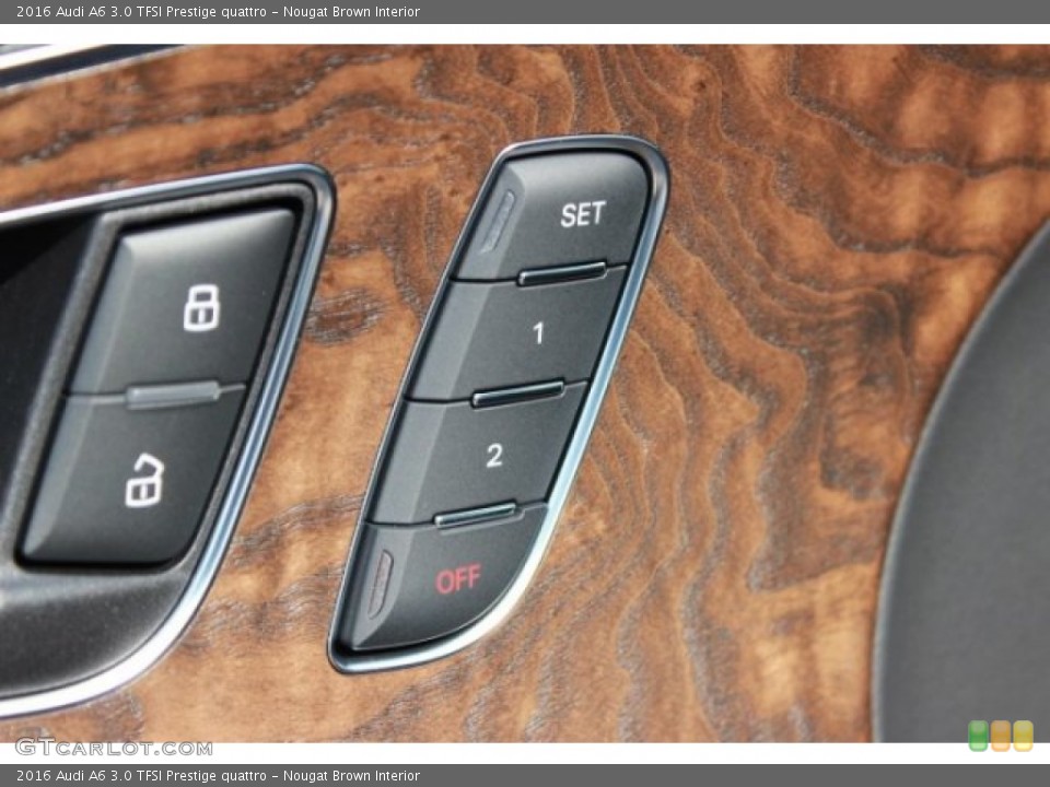 Nougat Brown Interior Controls for the 2016 Audi A6 3.0 TFSI Prestige quattro #106750132