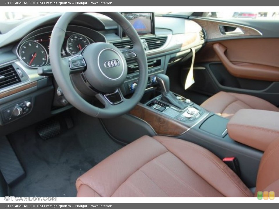 Nougat Brown Interior Photo for the 2016 Audi A6 3.0 TFSI Prestige quattro #106750183