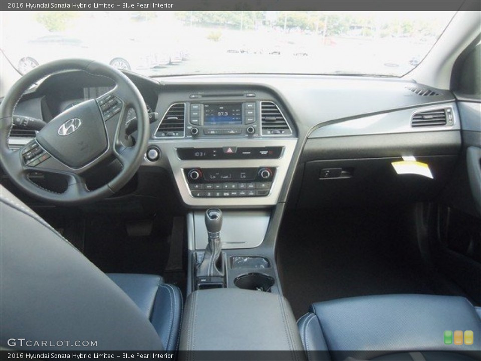Blue Pearl Interior Dashboard for the 2016 Hyundai Sonata Hybrid Limited #106751677