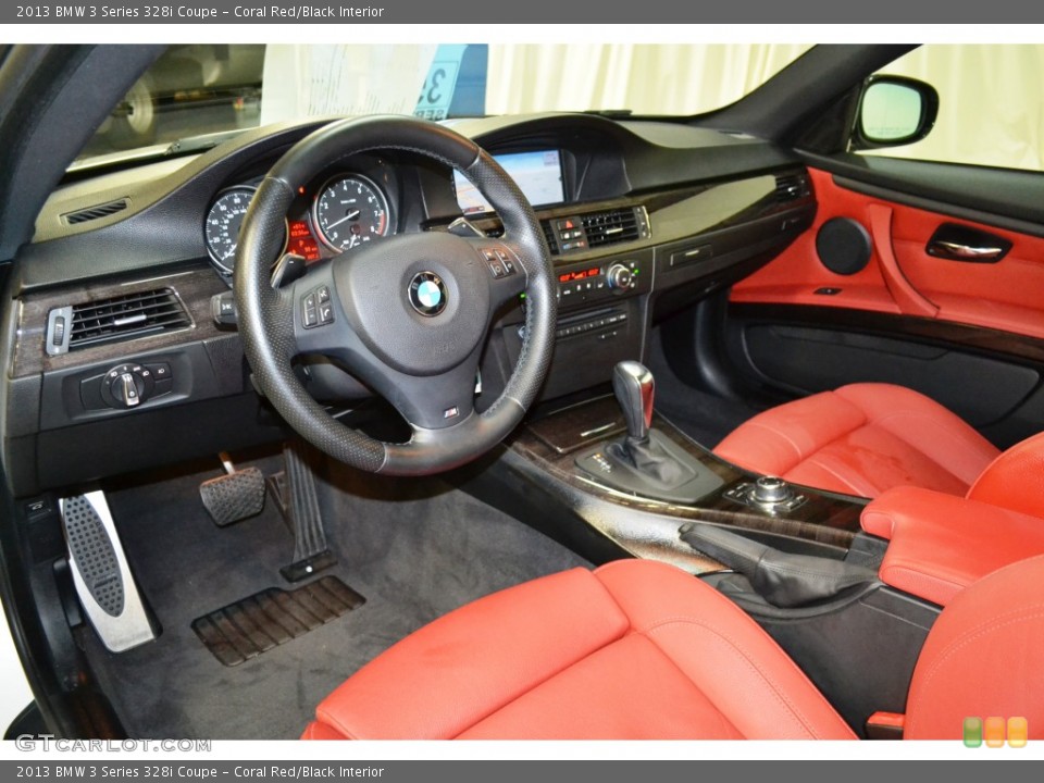 Coral Red/Black Interior Photo for the 2013 BMW 3 Series 328i Coupe #106754728