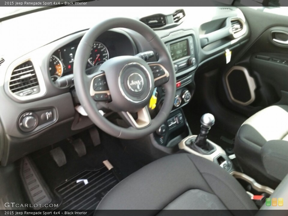 Black Interior Prime Interior for the 2015 Jeep Renegade Sport 4x4 #106757782