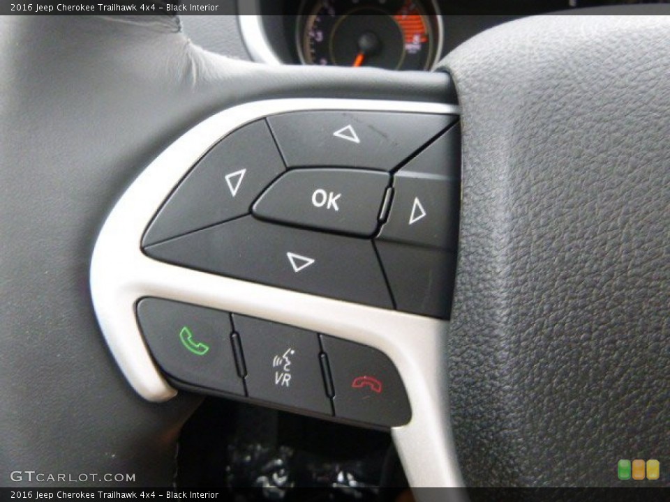 Black Interior Controls for the 2016 Jeep Cherokee Trailhawk 4x4 #106759556