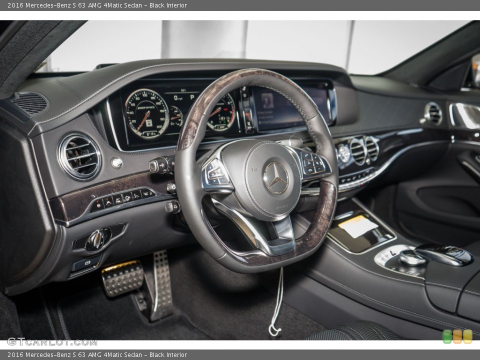 Black Interior Dashboard for the 2016 Mercedes-Benz S 63 AMG 4Matic Sedan #106760028