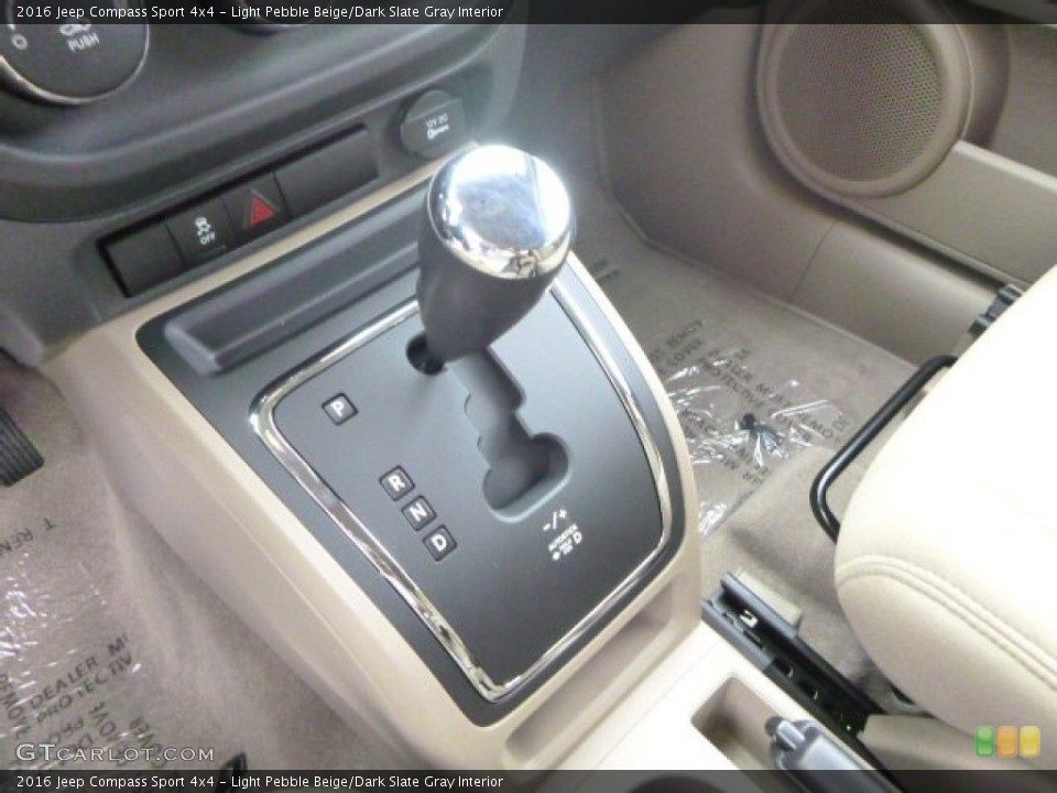 Light Pebble Beige/Dark Slate Gray Interior Transmission for the 2016 Jeep Compass Sport 4x4 #106760267