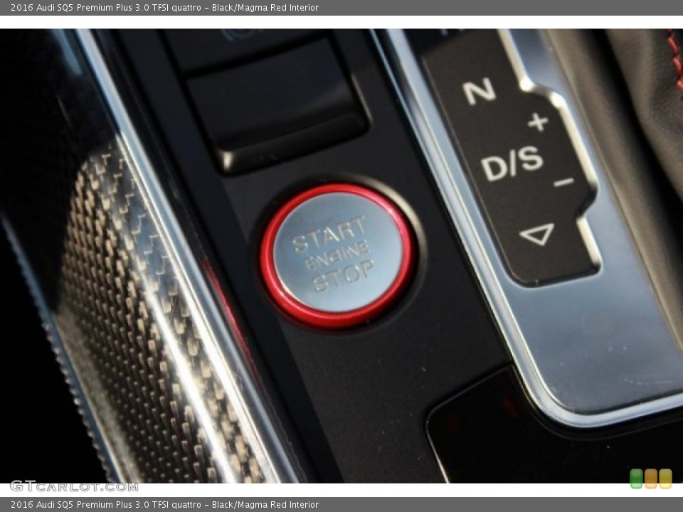 Black/Magma Red Interior Controls for the 2016 Audi SQ5 Premium Plus 3.0 TFSI quattro #106760342