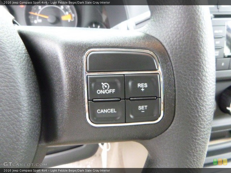 Light Pebble Beige/Dark Slate Gray Interior Controls for the 2016 Jeep Compass Sport 4x4 #106760384