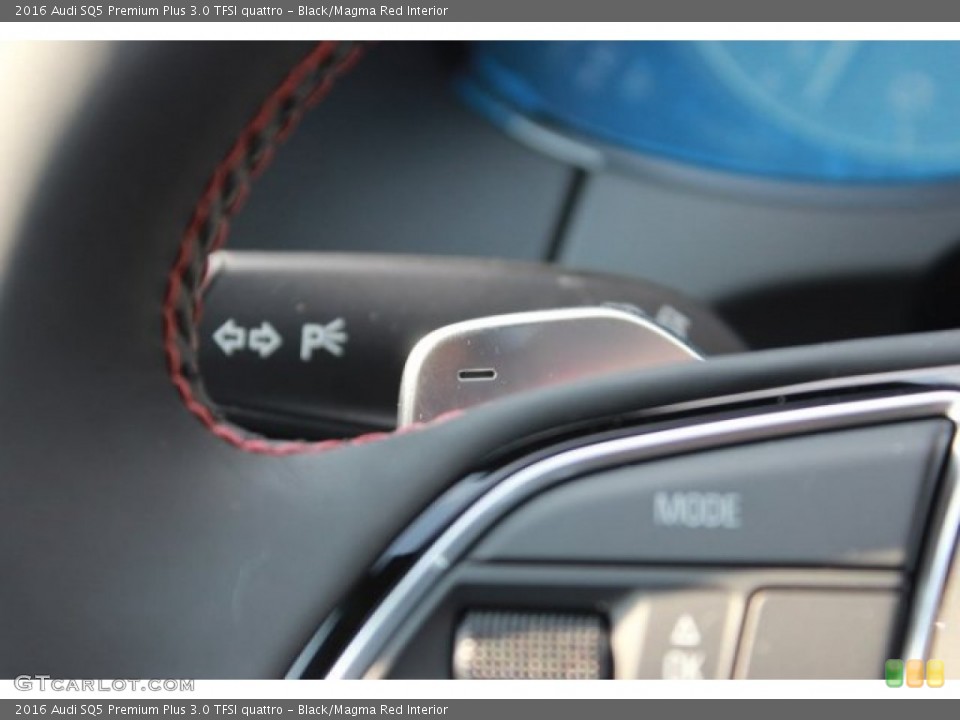 Black/Magma Red Interior Controls for the 2016 Audi SQ5 Premium Plus 3.0 TFSI quattro #106760567