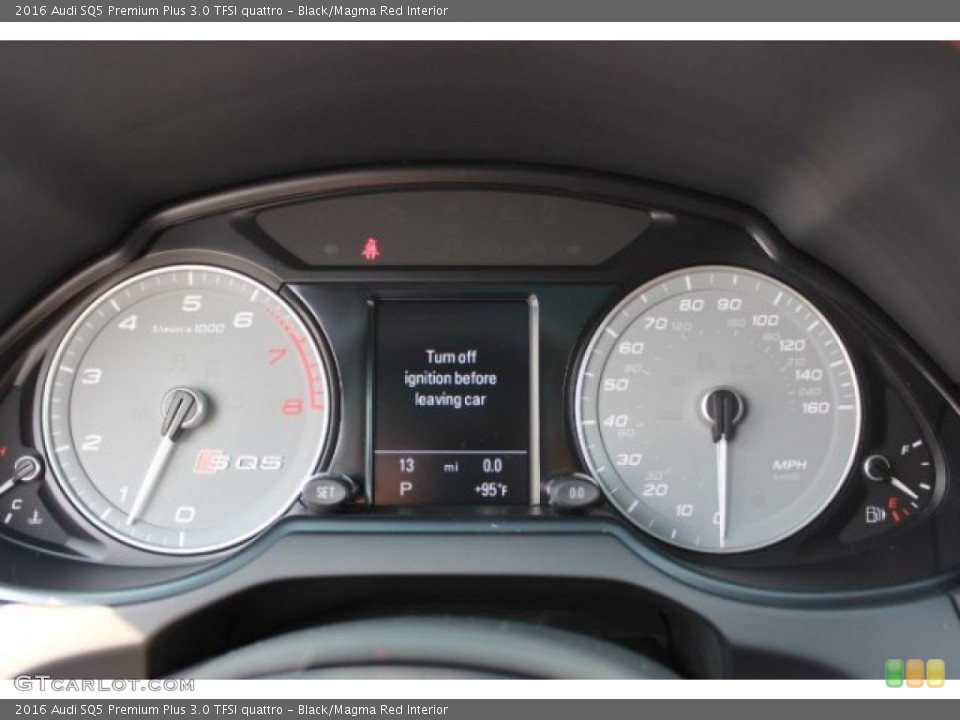 Black Magma Red Interior Gauges For The 2016 Audi Sq5