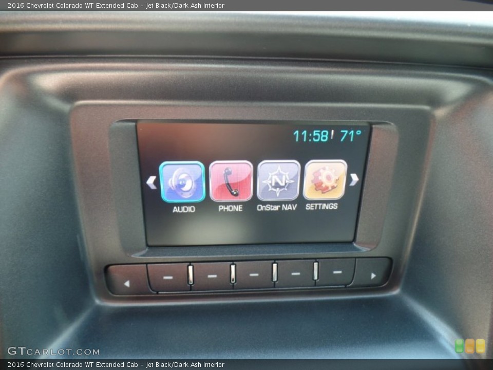 Jet Black/Dark Ash Interior Controls for the 2016 Chevrolet Colorado WT Extended Cab #106764089