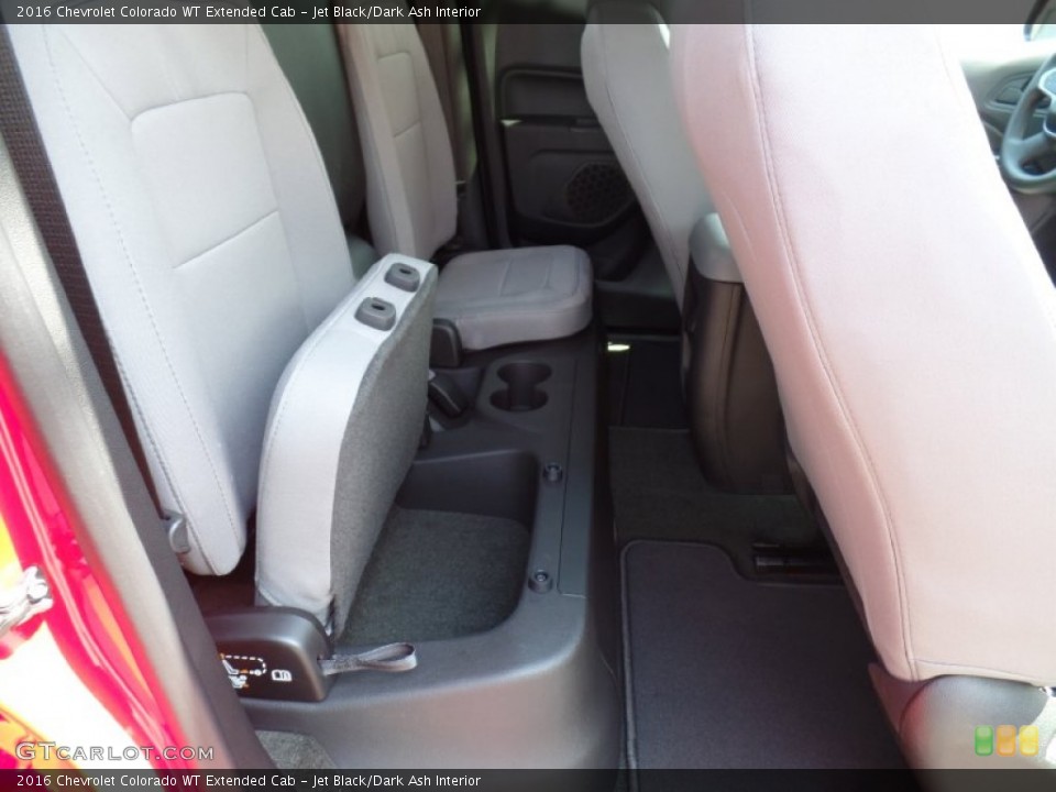 Jet Black/Dark Ash Interior Rear Seat for the 2016 Chevrolet Colorado WT Extended Cab #106764457