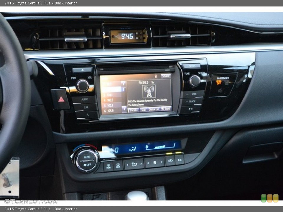 Black Interior Controls for the 2016 Toyota Corolla S Plus #106766849