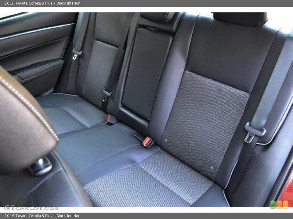 Black Interior Rear Seat for the 2016 Toyota Corolla S Plus #106766878