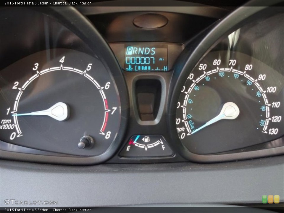 Charcoal Black Interior Gauges for the 2016 Ford Fiesta S Sedan #106768586