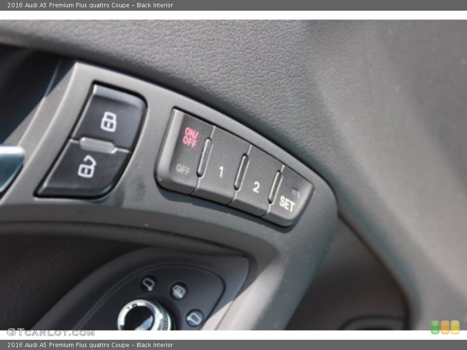 Black Interior Controls for the 2016 Audi A5 Premium Plus quattro Coupe #106772606