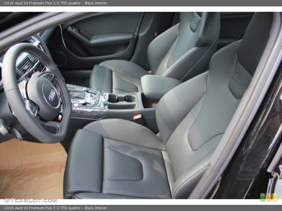 Black Interior Front Seat for the 2016 Audi S4 Premium Plus 3.0 TFSI quattro #106773650