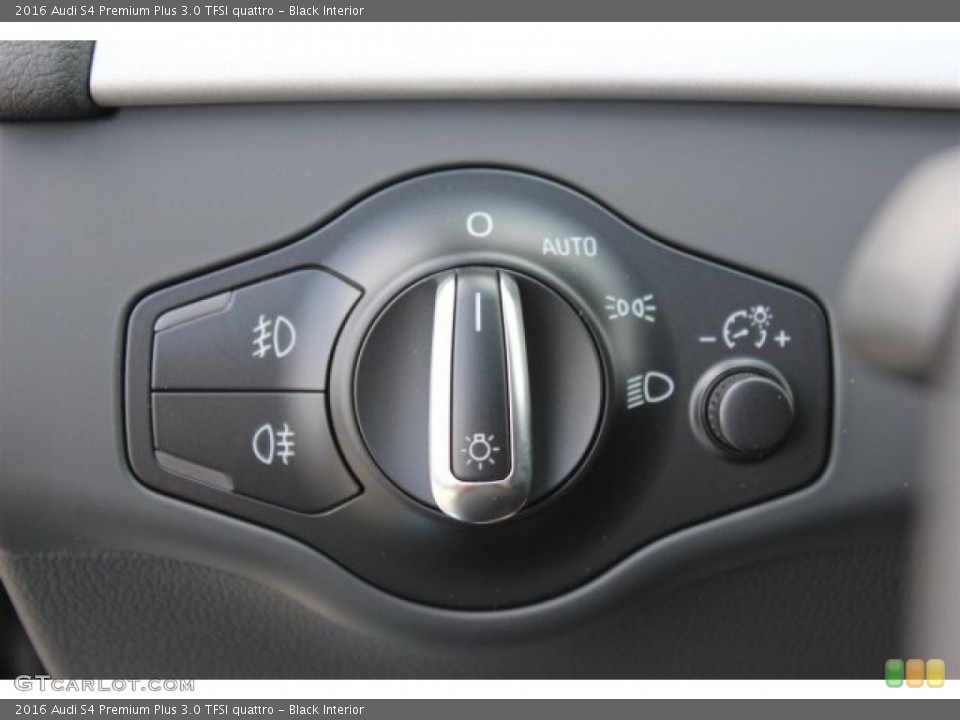 Black Interior Controls for the 2016 Audi S4 Premium Plus 3.0 TFSI quattro #106774016