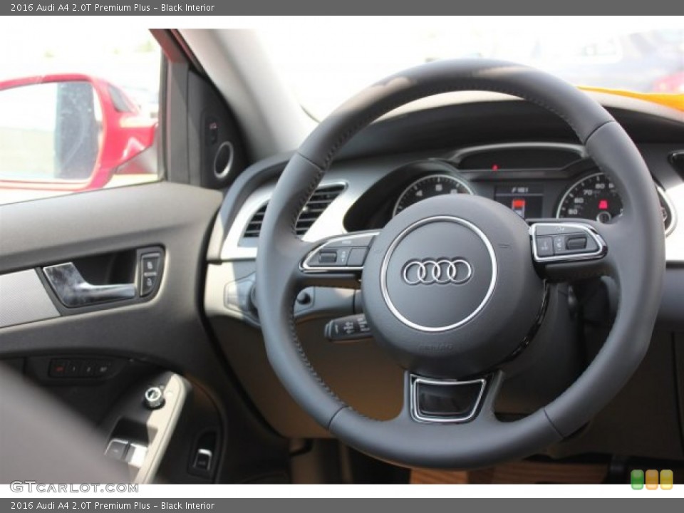 Black Interior Steering Wheel for the 2016 Audi A4 2.0T Premium Plus #106775558