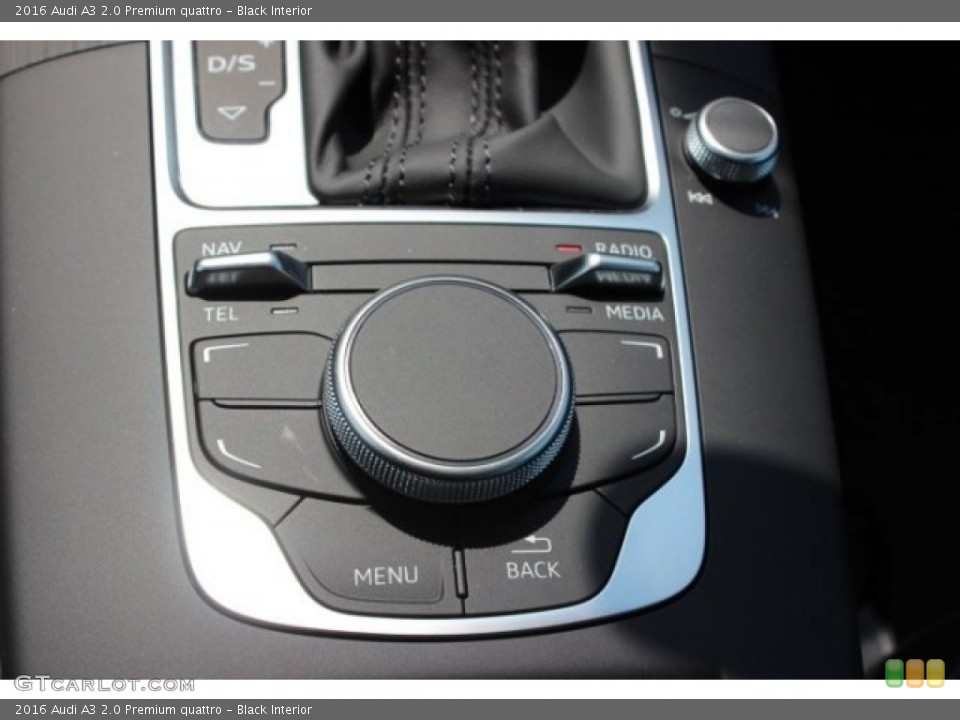 Black Interior Controls for the 2016 Audi A3 2.0 Premium quattro #106776572