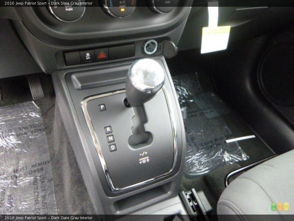Dark Slate Gray Interior Transmission for the 2016 Jeep Patriot Sport #106776764