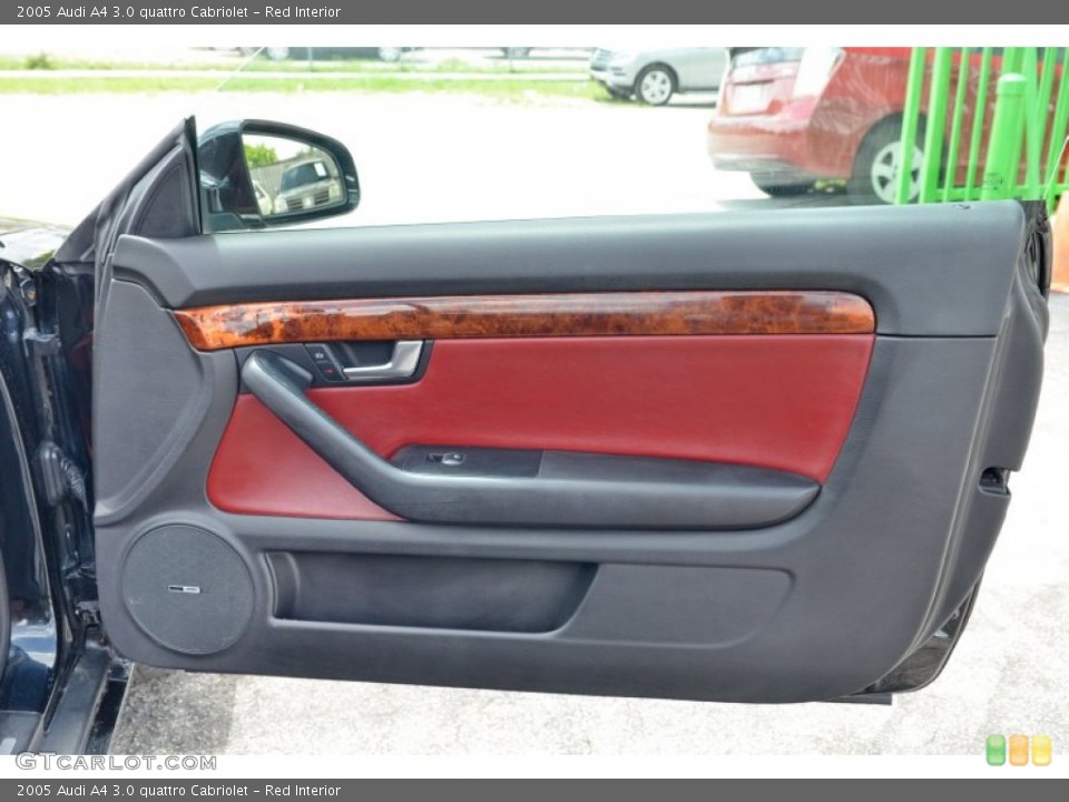 Red Interior Door Panel for the 2005 Audi A4 3.0 quattro Cabriolet #106776806