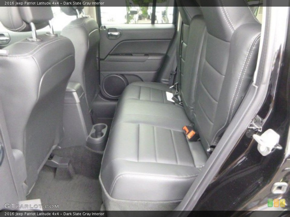 Dark Slate Gray Interior Rear Seat for the 2016 Jeep Patriot Latitude 4x4 #106776845