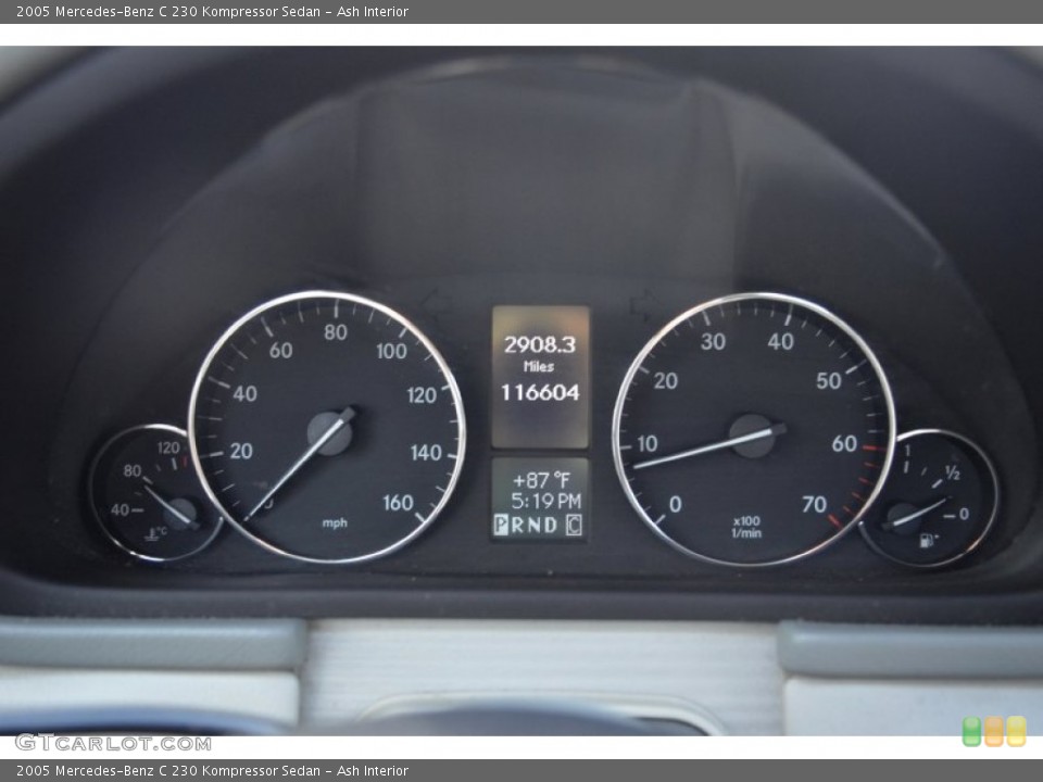 Ash Interior Gauges for the 2005 Mercedes-Benz C 230 Kompressor Sedan #106778975