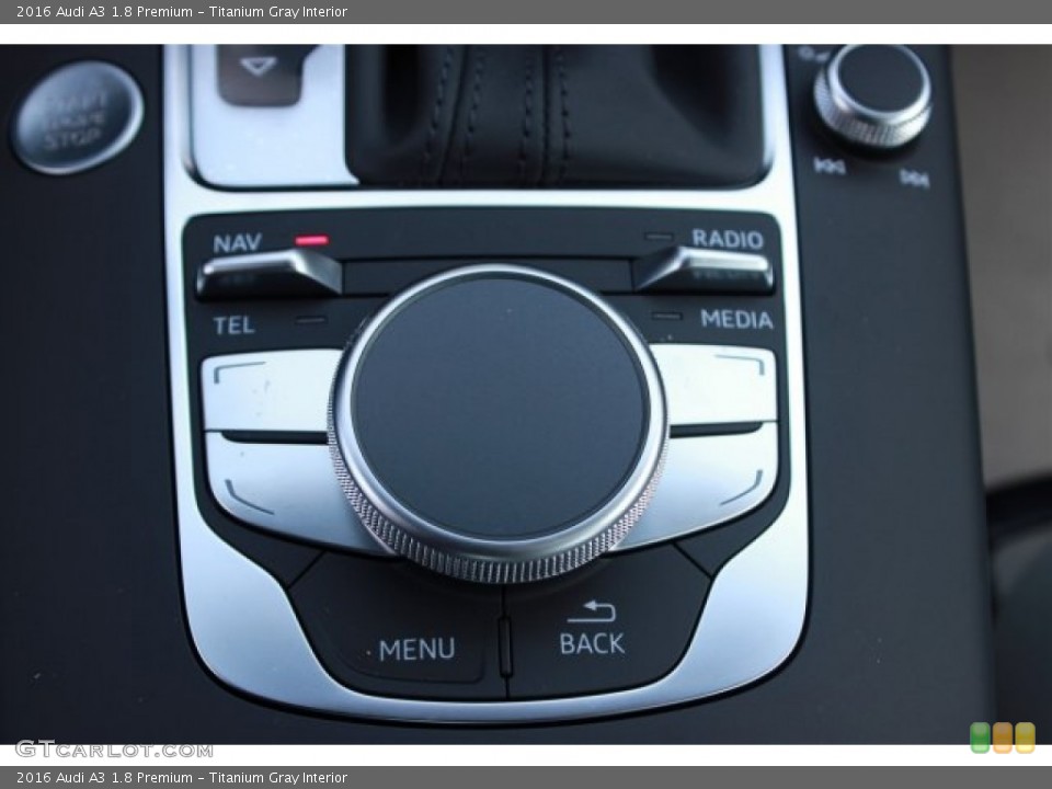 Titanium Gray Interior Controls for the 2016 Audi A3 1.8 Premium #106779119