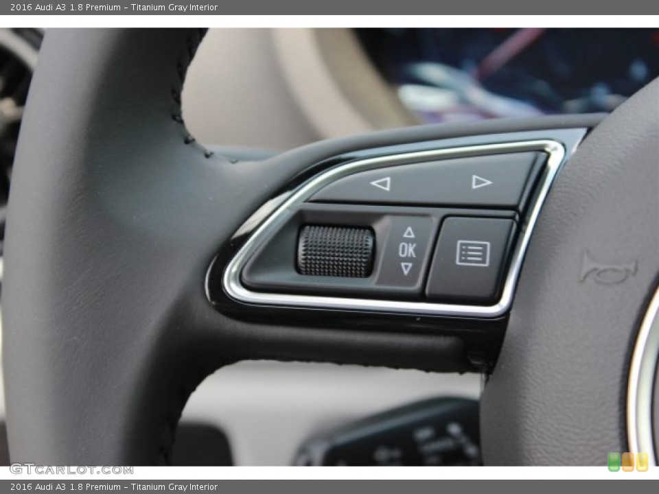 Titanium Gray Interior Controls for the 2016 Audi A3 1.8 Premium #106779197