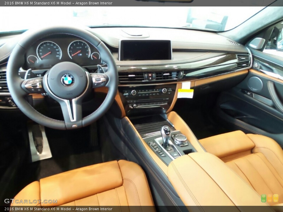 Aragon Brown 2016 BMW X6 M Interiors