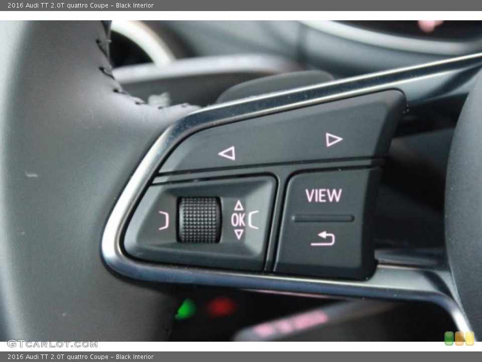 Black Interior Controls for the 2016 Audi TT 2.0T quattro Coupe #106780160
