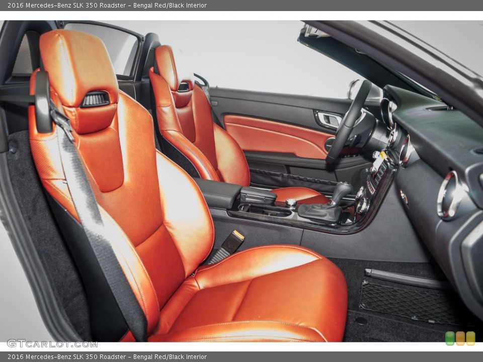 Bengal Red/Black Interior Front Seat for the 2016 Mercedes-Benz SLK 350 Roadster #106781321