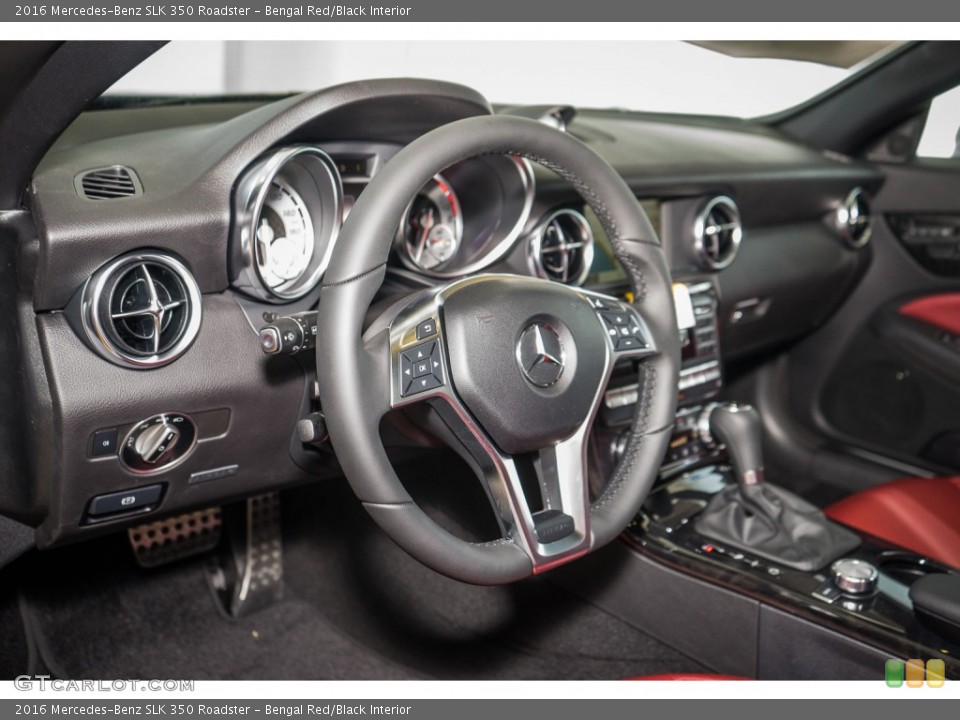 Bengal Red/Black Interior Dashboard for the 2016 Mercedes-Benz SLK 350 Roadster #106781420