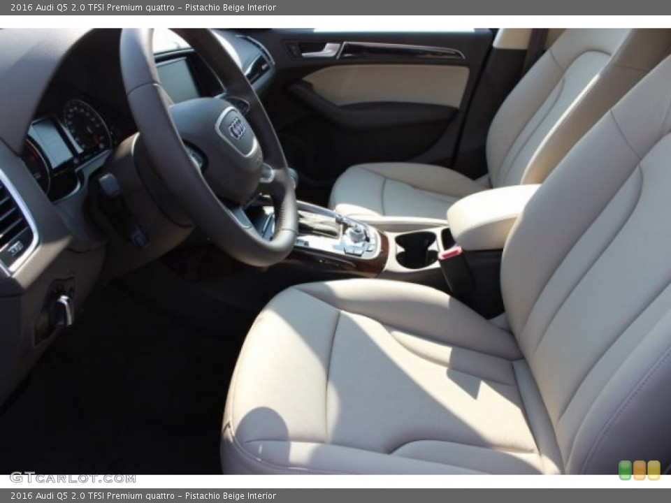 Pistachio Beige Interior Front Seat for the 2016 Audi Q5 2.0 TFSI Premium quattro #106785095