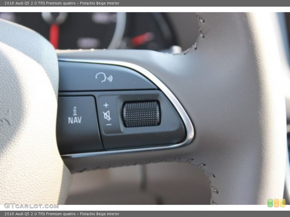 Pistachio Beige Interior Controls for the 2016 Audi Q5 2.0 TFSI Premium quattro #106785161