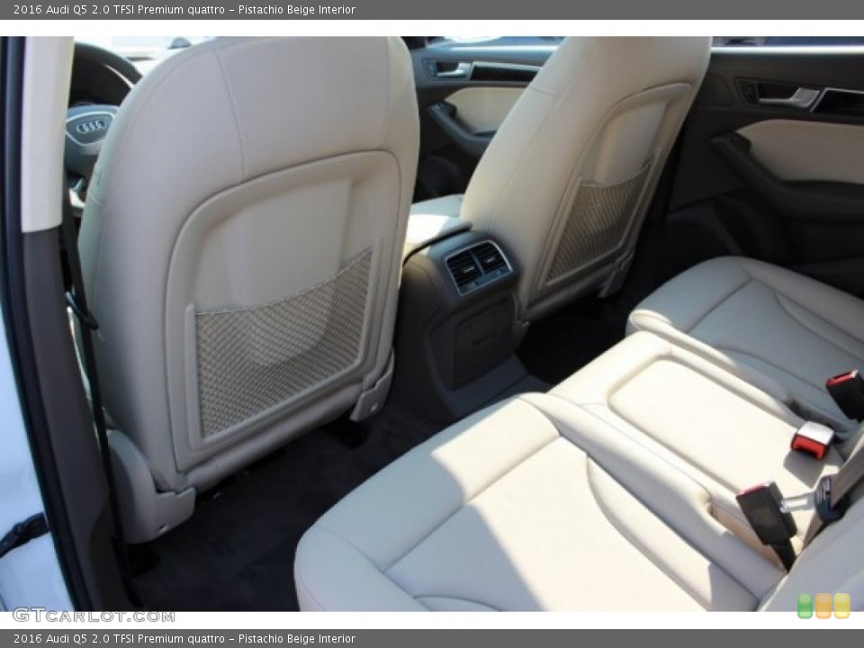 Pistachio Beige Interior Rear Seat for the 2016 Audi Q5 2.0 TFSI Premium quattro #106785189